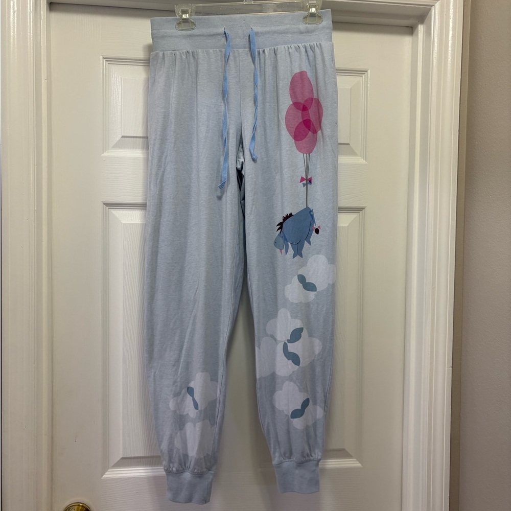 Disney Light Blue Eeyore Lounge Pants Sz medium